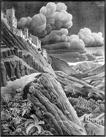 Image of Castrovalva, by M. C. Escher